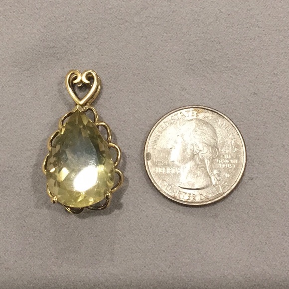 Large Citrine Pendant - Picture 2 of 6